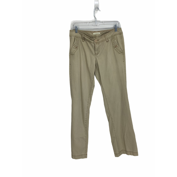 Aeropostale Khaki Bootcut Buttoned Pocket Pants - Picture 1 of 5